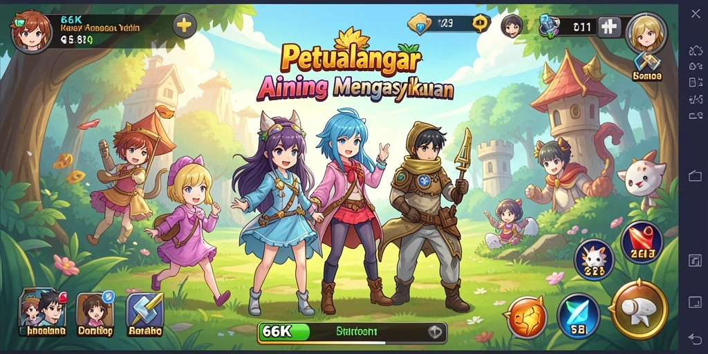 Tampilan gameplay <strong>66K</strong> yang menarik dan dinamis.