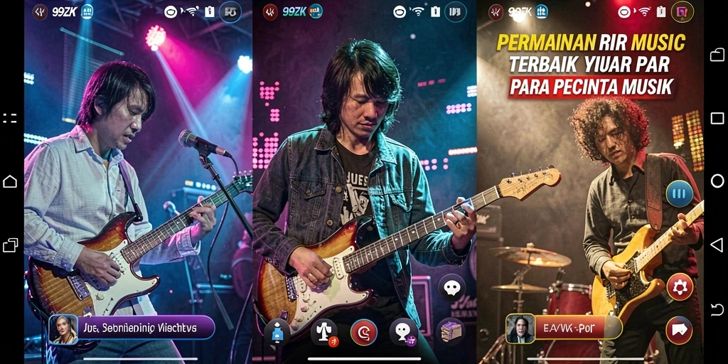 Tampilan gameplay yang menampilkan interaksi musik yang seru.