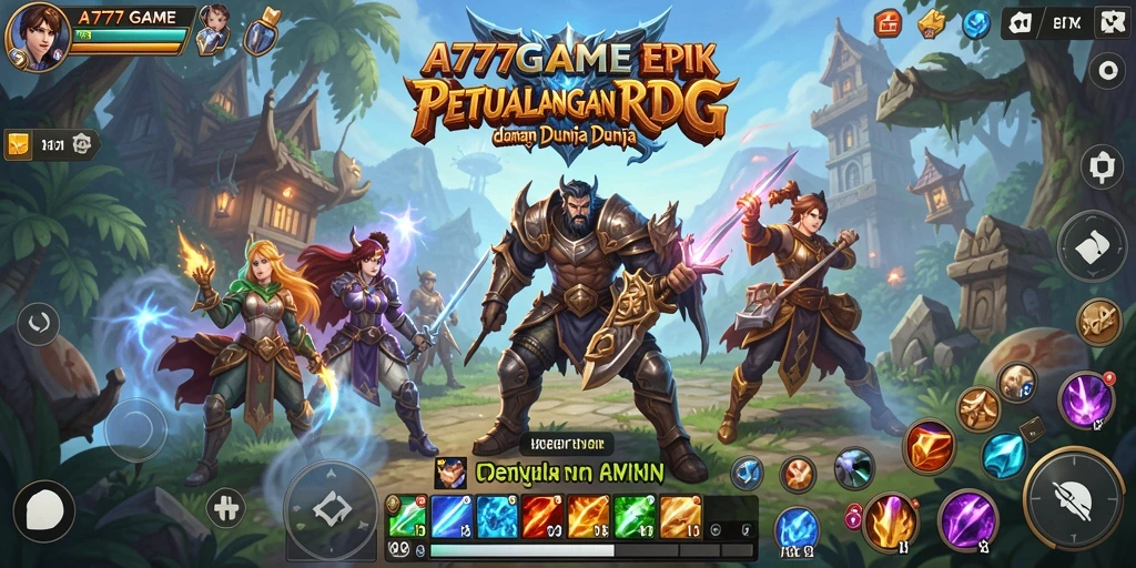 Tangkapan layar A777GAME menampilkan pertarungan epik dan grafis yang memukau.