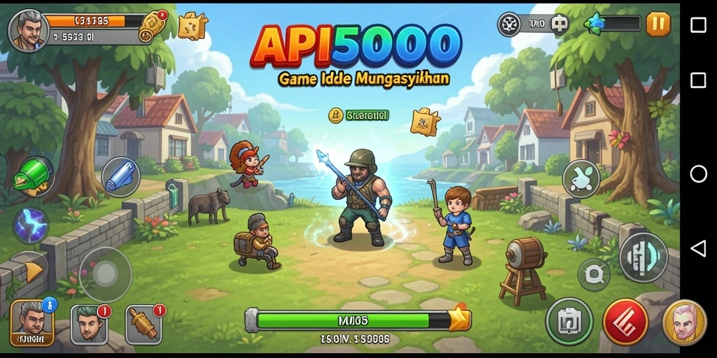 Tampilan gameplay menarik dari API5000 dengan fitur Idle yang seru.