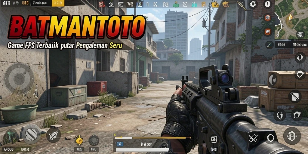 Tampilan screenshot game BATMANTOTO menampilkan aksi intense di battlefield.