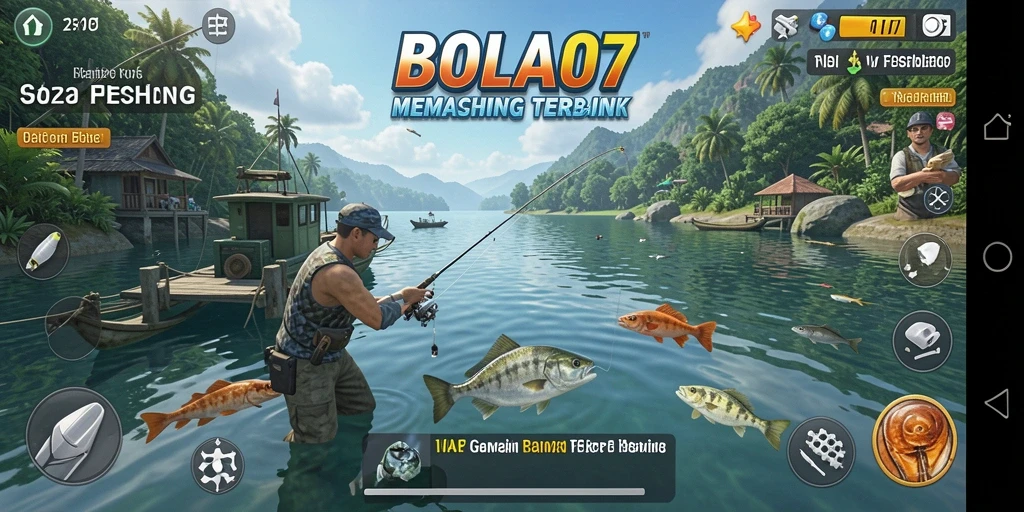 Menampilkan gameplay memancing yang seru dan menantang di BOLA07.