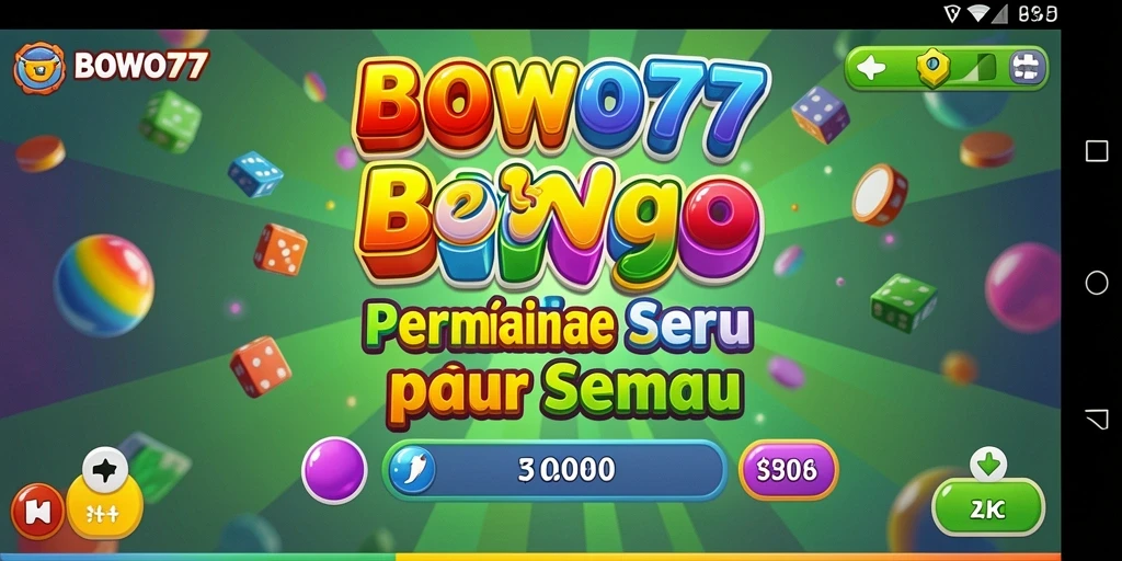 Screenshot BOWO77 menunjukkan keseruan permainan Bingo.