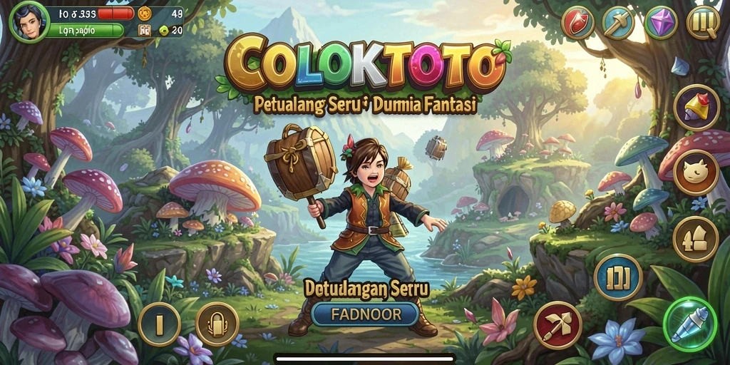 Screenshot COLOKTOTO menunjukkan gameplay petualangan yang mendebarkan.