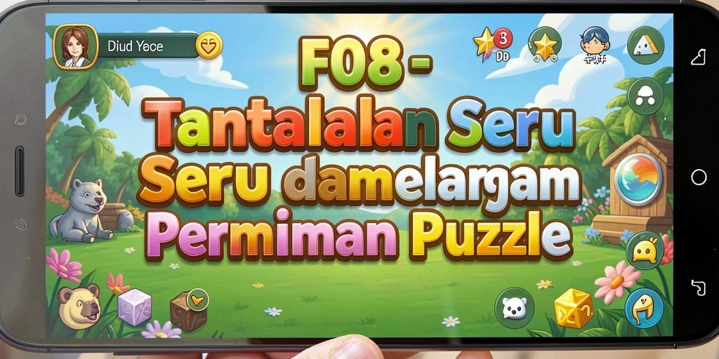 Tampilan gameplay F08 dengan tantangan puzzle menarik.