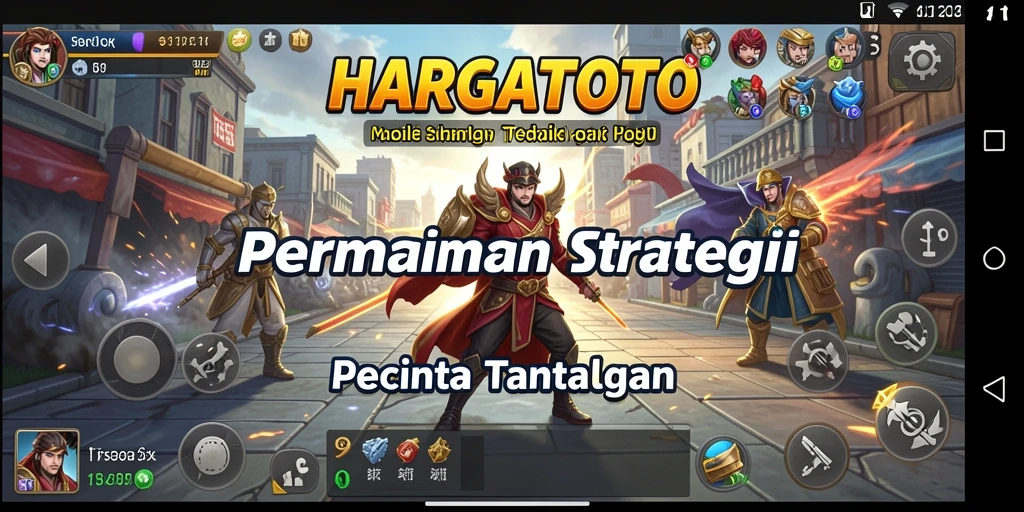 Tampilan gameplay HARGATOTO yang mendebarkan dan penuh strategi.