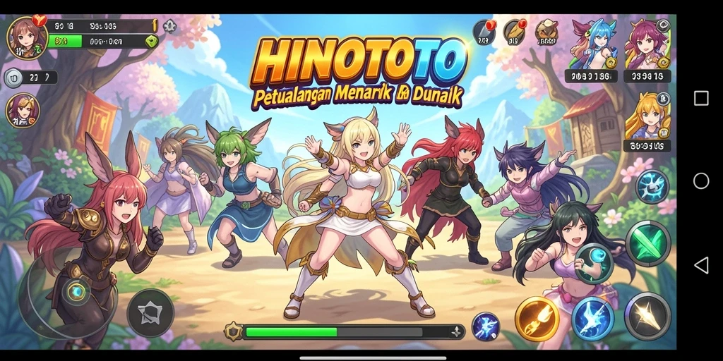 Tampilan gameplay HINOTOTO yang memukau dan penuh aksi.