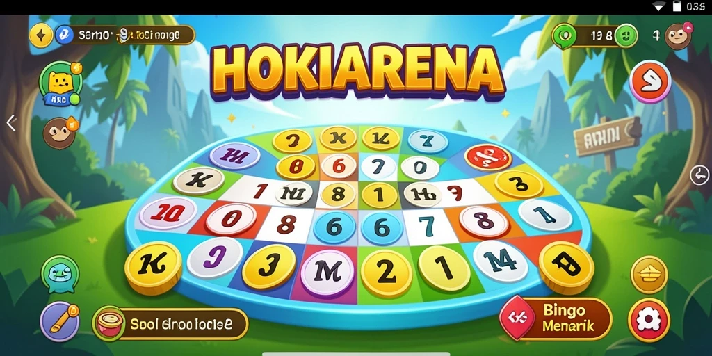 Screenshot gameplay HOKIARENA yang menampilkan keseruan permainan Bingo.
