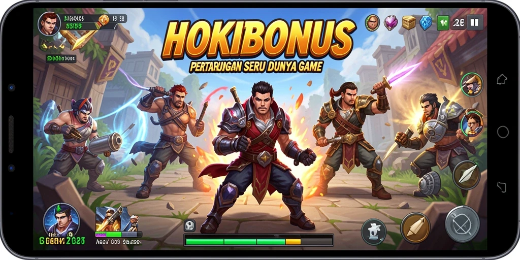 Screenshot menampilkan aksi pertarungan seru di HOKIBONUS.