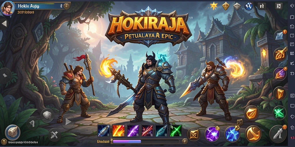 Tampilan gameplay HOKIRAJA yang menegangkan dan penuh aksi.