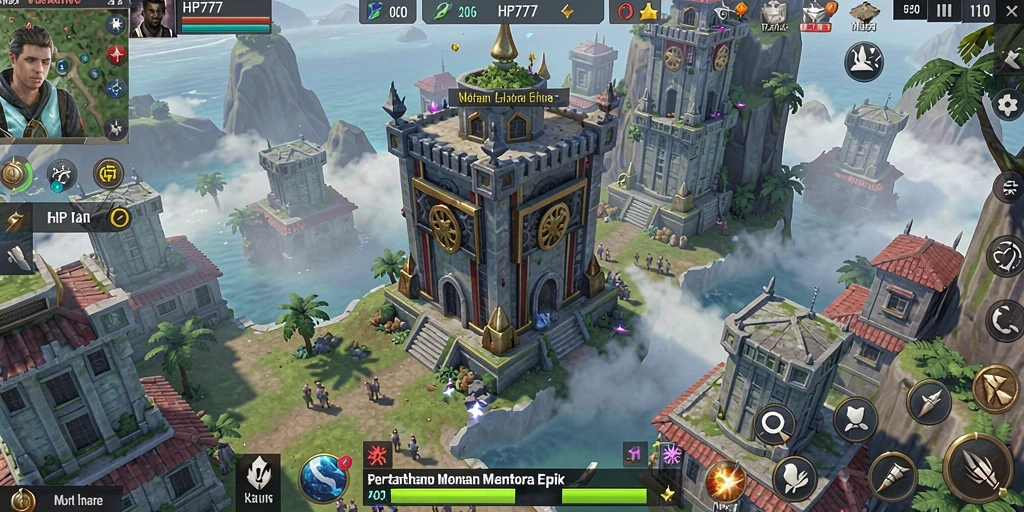 Gameplay menawan dengan strategi menara dalam HP777.