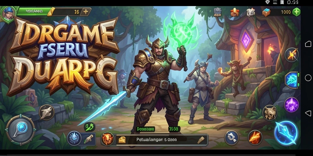 Tampilan menyerupai pertempuran seru dalam game ARPG IDRGAME.