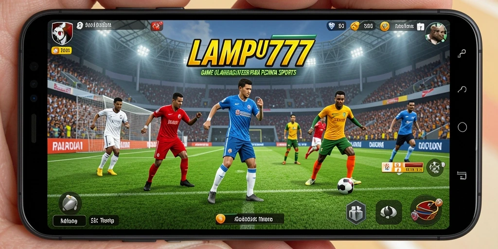 Screenshot LAMPU777 menampilkan aksi seru dalam pertandingan olahraga.