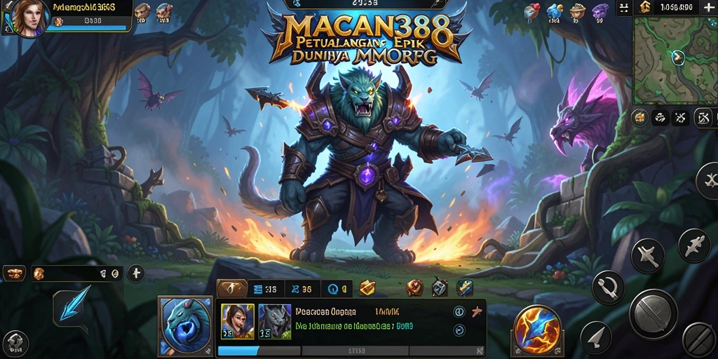 Tampilan aksi seru dalam gameplay <strong>MACAN388</strong> yang menampilkan pertarungan menegangkan.