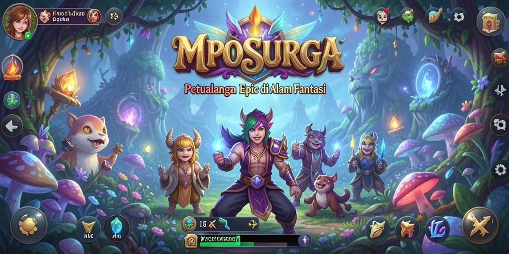 Tampilan gameplay MPOSURGA yang memukau dalam petualangan ARPG.