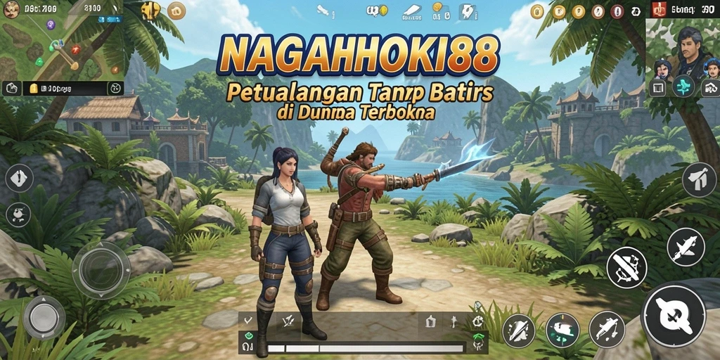 Screenshot NAGAHOKI88 menampilkan eksplorasi dunia terbuka yang luas dan menarik.