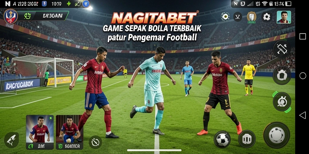 Tampilan menarik dari gameplay NAGITABET yang penuh aksi sepak bola.