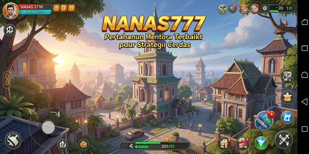 Tangkapan layar game Tower Defense NANAS777 dengan grafis memukau.