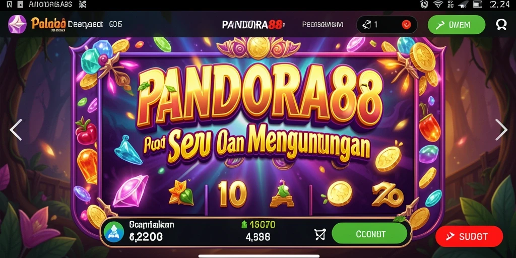 Tampilan gameplay Slot PANDORA88 yang menarik dan penuh warna.