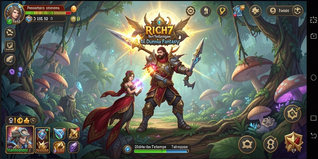 Screenshot RICH7 menampilkan aksi seru dalam permainan petualangan.