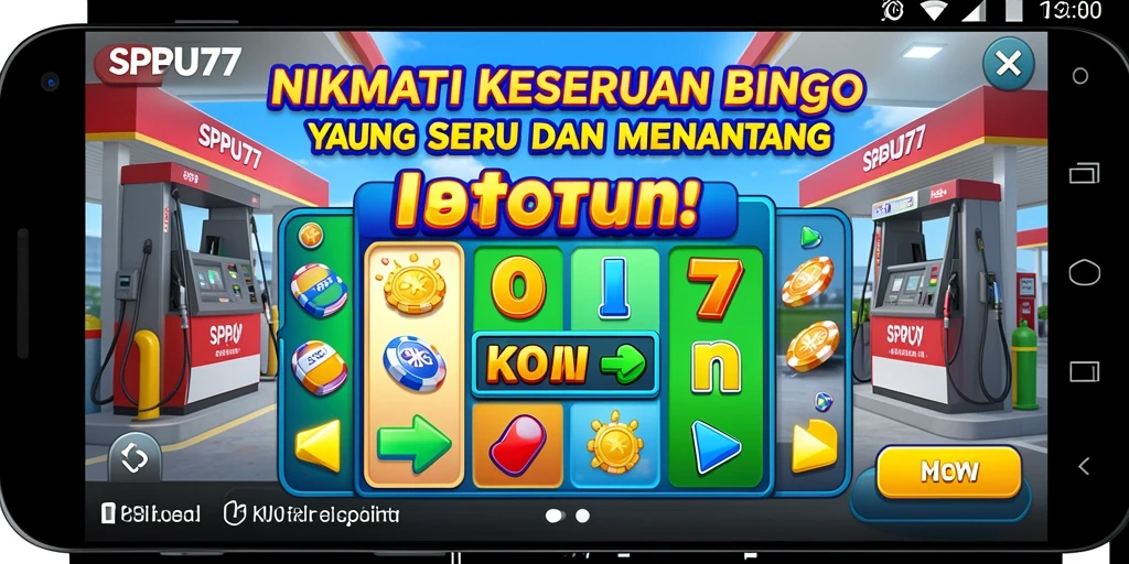 Tampilan screenshot SPBU77 menampilkan keseruan gameplay Bingo yang interaktif.