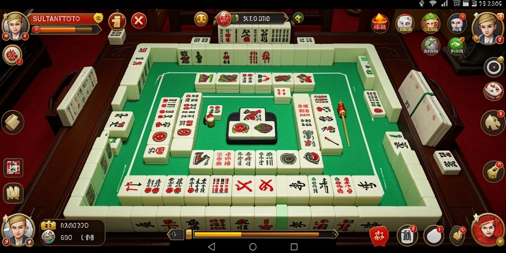Tangkapan layar utama SULTANTOTO menampilkan momen seru gameplay Mahjong.