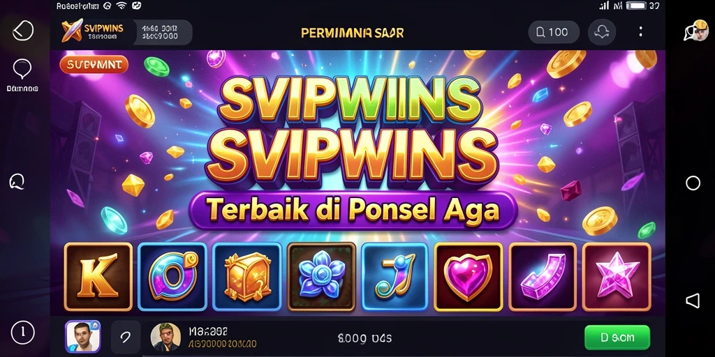 Tampilan permainan Slot SVIPWINS yang menarik dan penuh warna.
