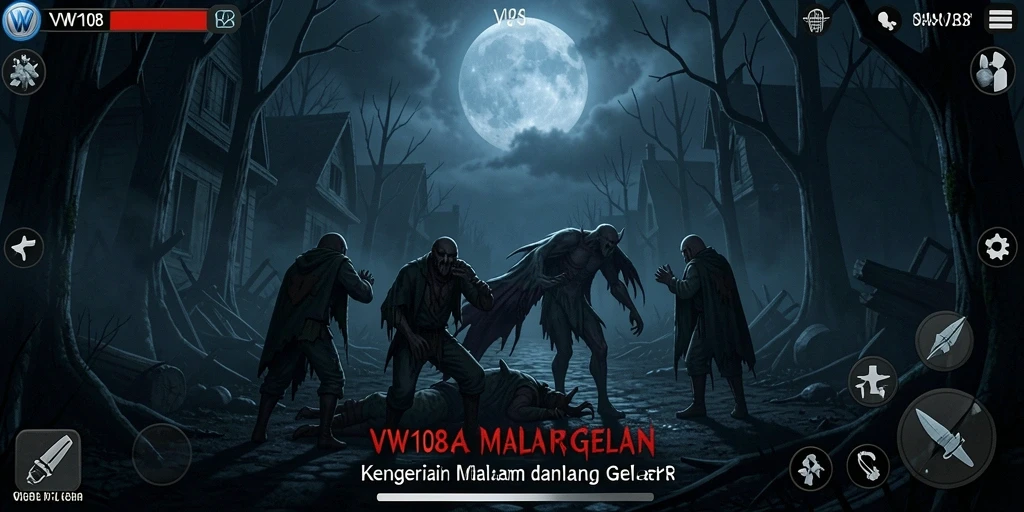 Tampilan gameplay VW108 dengan atmosfer menakutkan dan tantangan mendebarkan.
