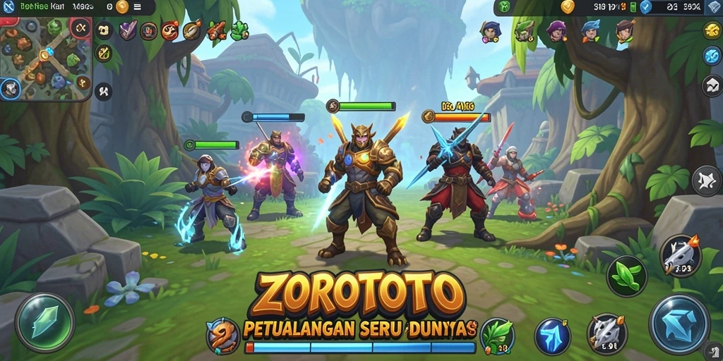 Tampilan gameplay ZOROTOTO yang memukau dan penuh aksi.
